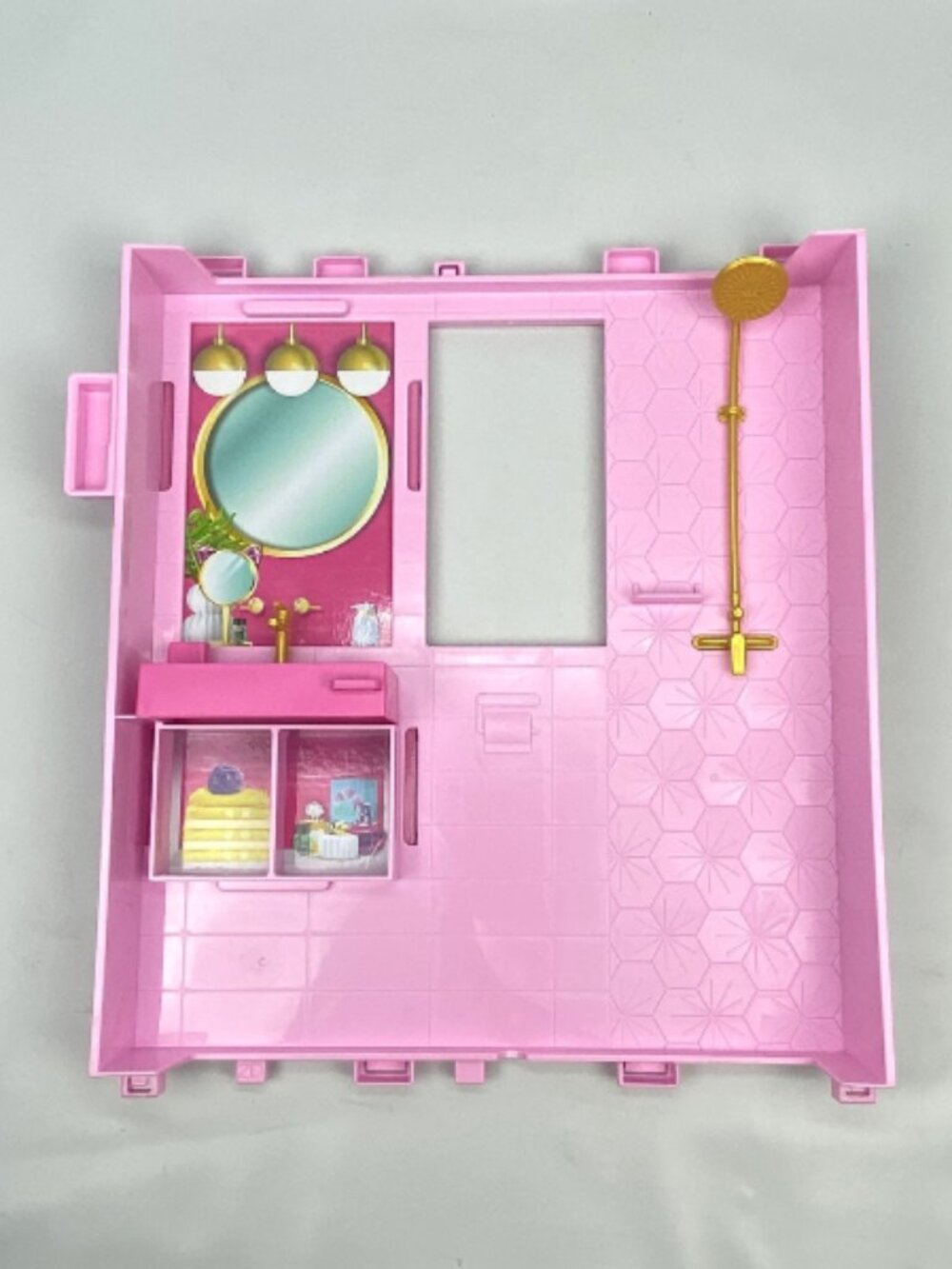 2023 Barbie Dreamhouse HXM10 Replacement Parts - Bathroom Wall Panel - 2nd Floor